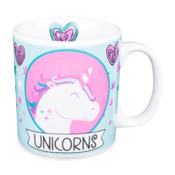 Caneca de Porcelana 320 ml decoração faixa- Unicórnio 8