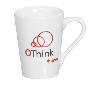 Caneca Porcelana tulipa 230 ml, cor branca.