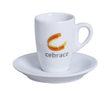 Xícara Porcelana Café Genova 85 ml, com pires.